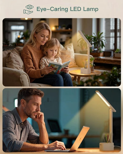 LED Desk Lamp with 4 Modes for Home Office College Dorm Essentials