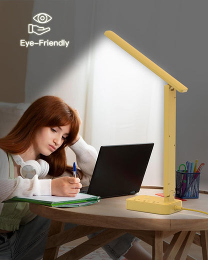 LED Desk Lamp with 4 Modes for Home Office College Dorm Essentials