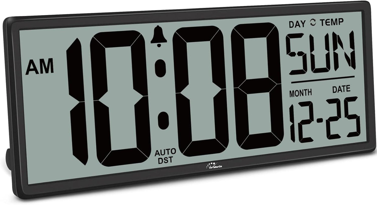 14.5'' Large Digital Wall Clock Battery Operated