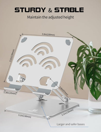 Tablet Stand for Desk, Fits All 4"-12" iPad, Silver, Pro Size