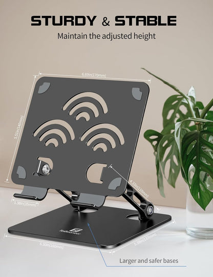 Tablet Stand for Desk, Fits All 4"-12" iPad, Silver, Pro Size