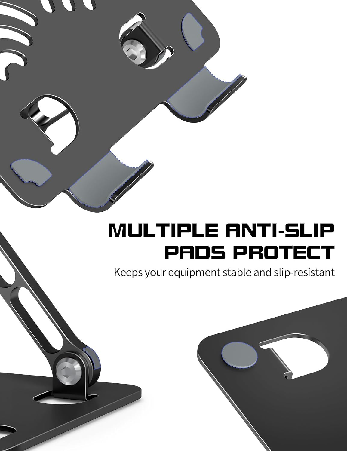 Tablet Stand for Desk, Fits All 4"-12" iPad, Silver, Pro Size