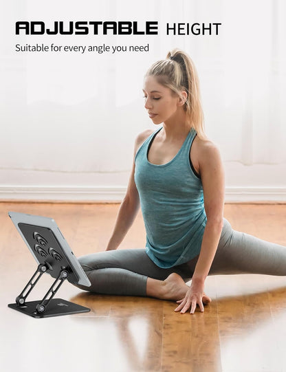 Tablet Stand for Desk, Fits All 4"-12" iPad, Silver, Pro Size