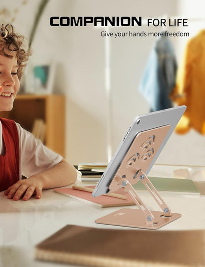 Tablet Stand for Desk, Fits All 4"-12" iPad, Silver, Pro Size