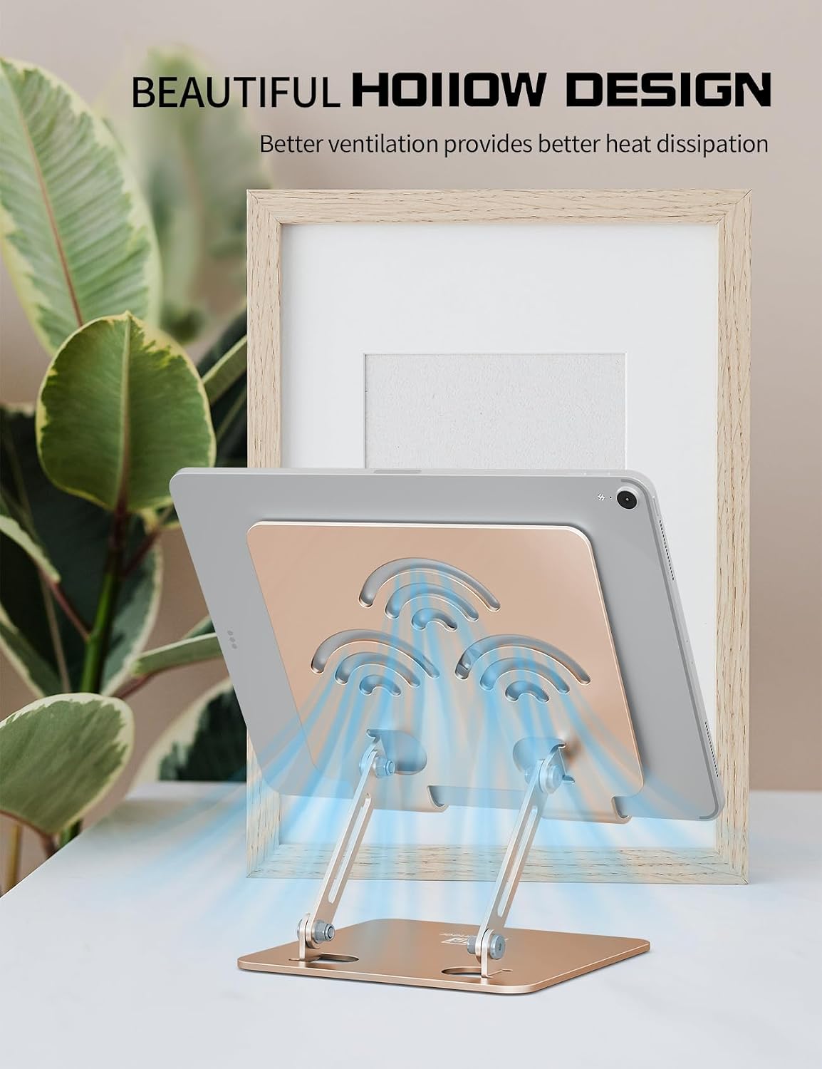 Tablet Stand for Desk, Fits All 4"-12" iPad, Silver, Pro Size