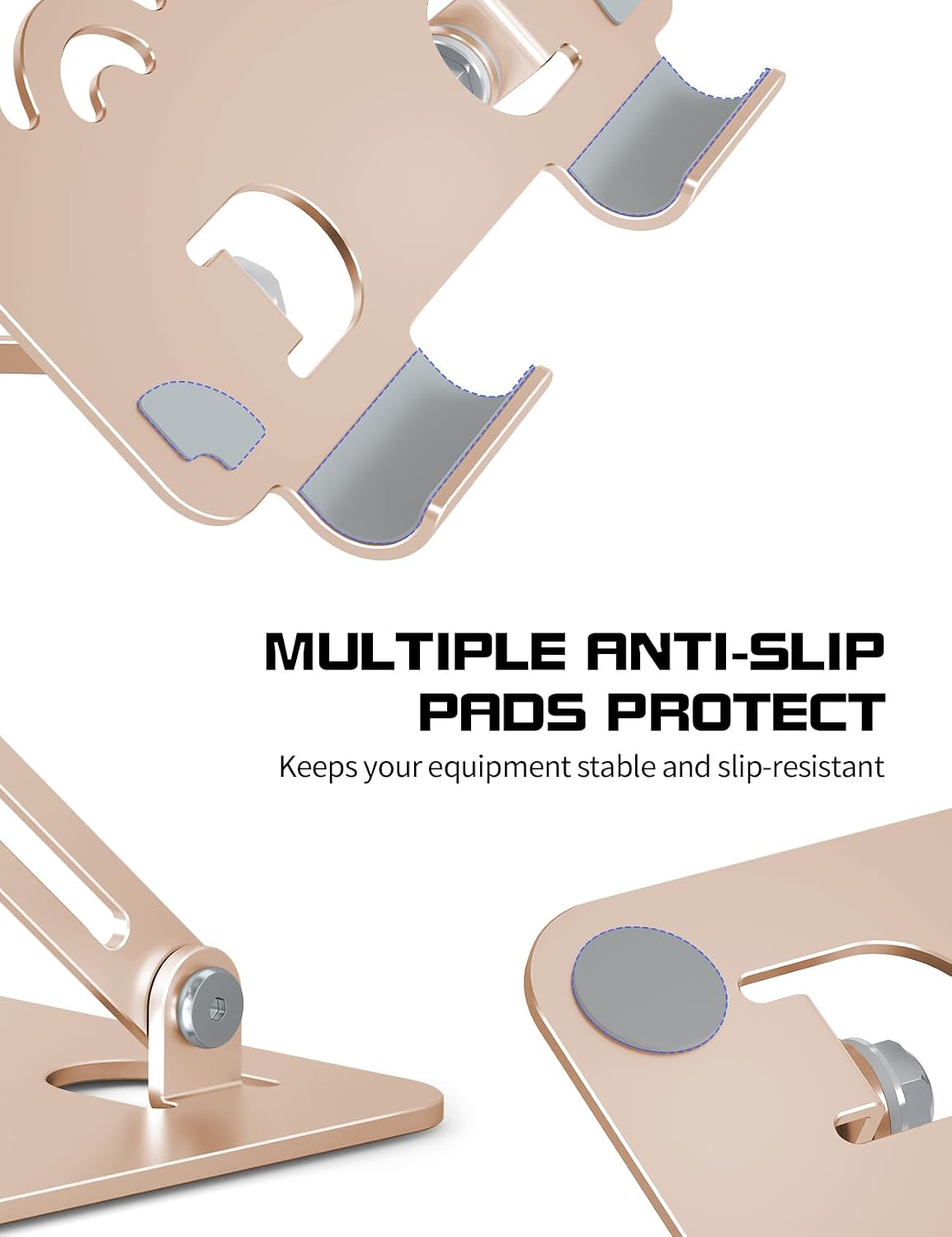 Tablet Stand for Desk, Fits All 4"-12" iPad, Silver, Pro Size