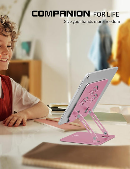 Tablet Stand for Desk, Fits All 4"-12" iPad, Silver, Pro Size