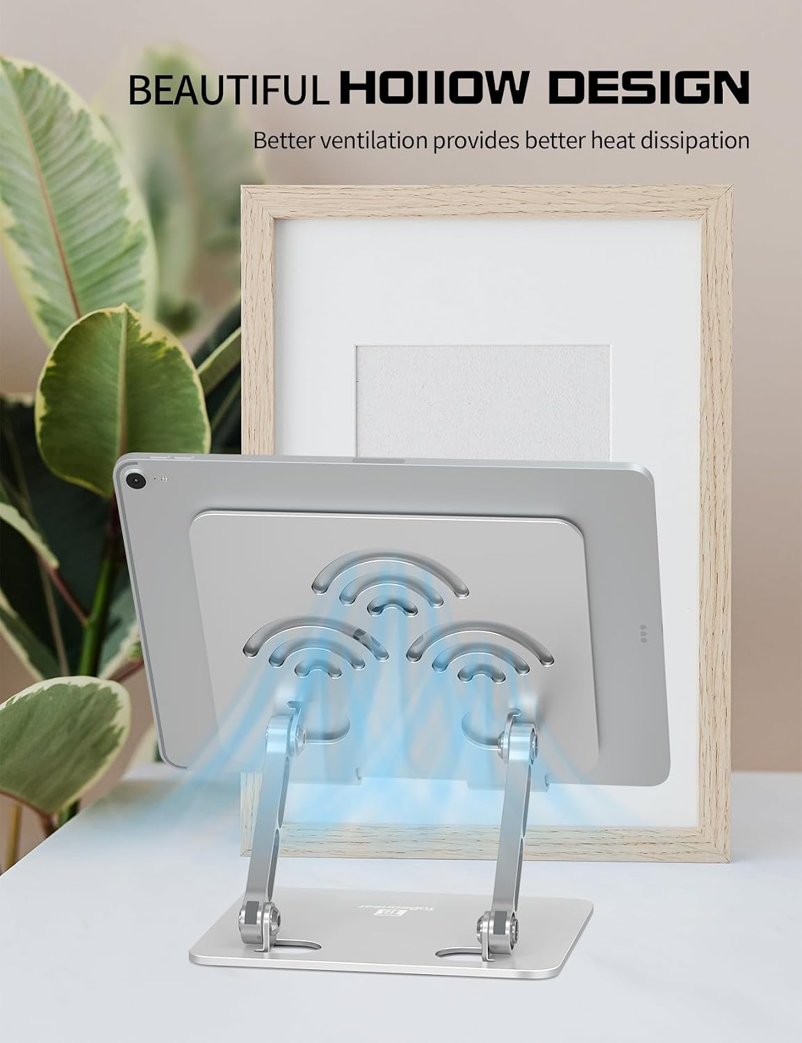 Tablet Stand for Desk, Fits All 4"-12" iPad, Silver, Pro Size