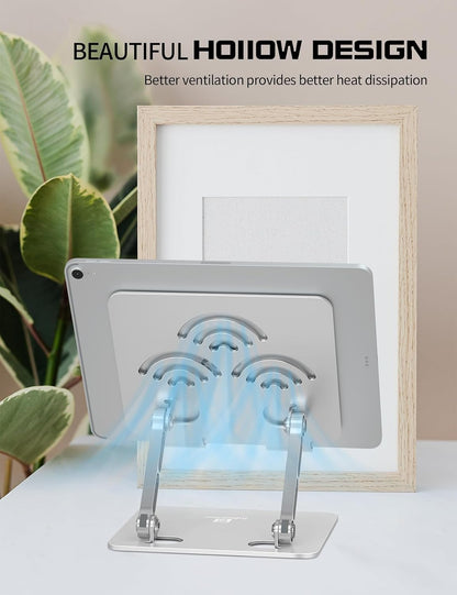 Tablet Stand for Desk, Fits All 4"-12" iPad, Silver, Pro Size