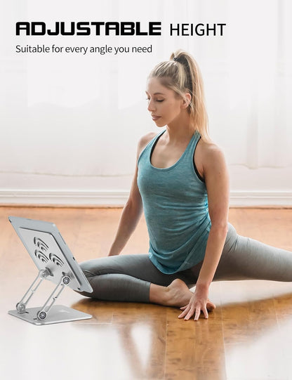 Tablet Stand for Desk, Fits All 4"-12" iPad, Silver, Pro Size