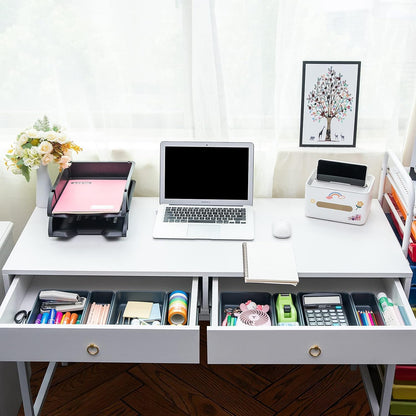 Drawer Organizer Tray, Interlocking Desk Drawer Organizer
