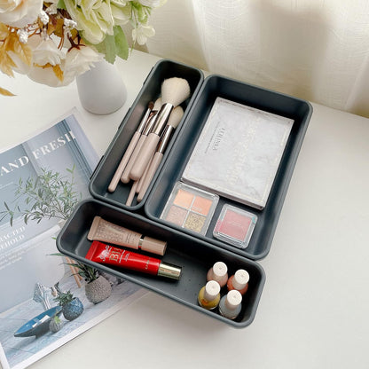 Drawer Organizer Tray, Interlocking Desk Drawer Organizer