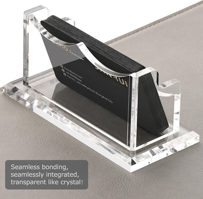 Acrylic Business Card Holder, Clear Desk Card Display Stand 1 Slot