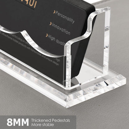 Acrylic Business Card Holder, Clear Desk Card Display Stand 1 Slot
