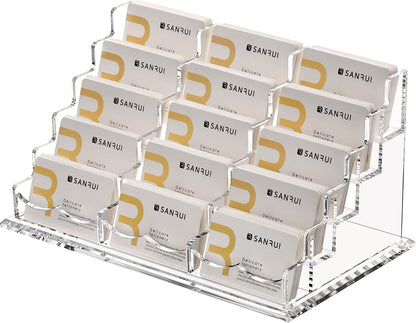Acrylic Business Card Holder, Clear Desk Card Display Stand 1 Slot