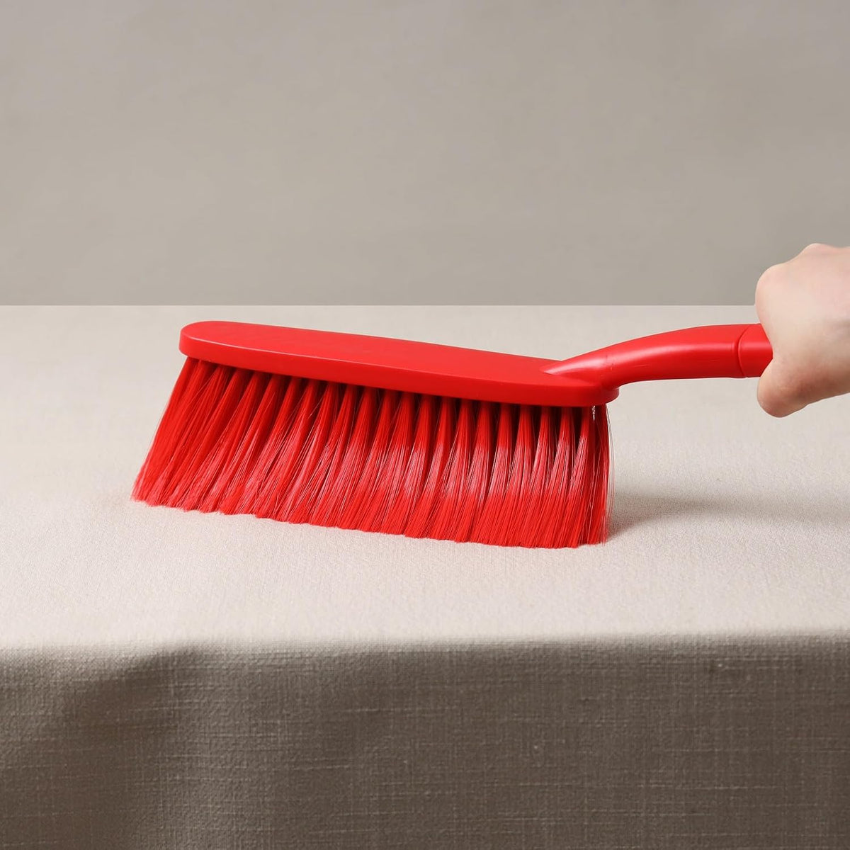 1 Pack 15" Hand Broom Brush,Soft Bristle Cleaning Brush,Counter Brush, Crumb Debris Sweeping Brush,Dusting Brush,Comfort for Car Bed Couch Desk Sofa Furniture Clothes,Small Particles Hair Remover