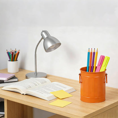 9 Pack Metal Pen Holder, Mini Pencil Bucket with Handle, Desktop Pencil Cup Makeup Brush Organizer, Desk Colorful Small Pails, Stationary Supplies Container for Office Classroom School Crafts