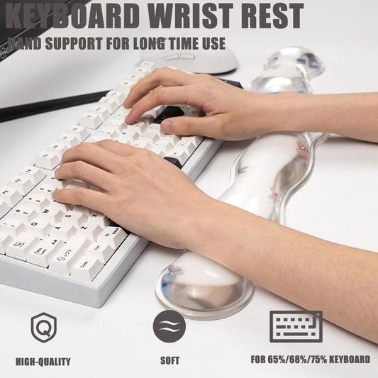 Gel Keyboard and Mouse Wrist Rest Set, Wrist pad for Computer Keyboard