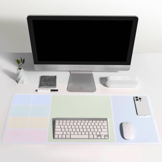 Non-Slip Dry Erase Desk Mat, 32''x14'' Writing Mouse Pad for Office