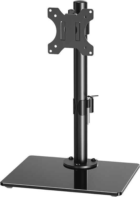 Monitor Stand for Desk, Freestanding Monitor Mount Fits 13-32 inch Screen up to 19.8 lbs, Screen Stand with Swivel, Height, Rotation Adjustment, VESA Mount 100 x 100mm, 75 x 75mm