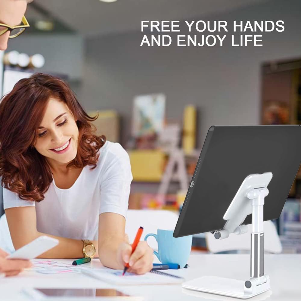 2 Pcs Cell Phone Stand for Desk Adjustable Desktop Phone Holder