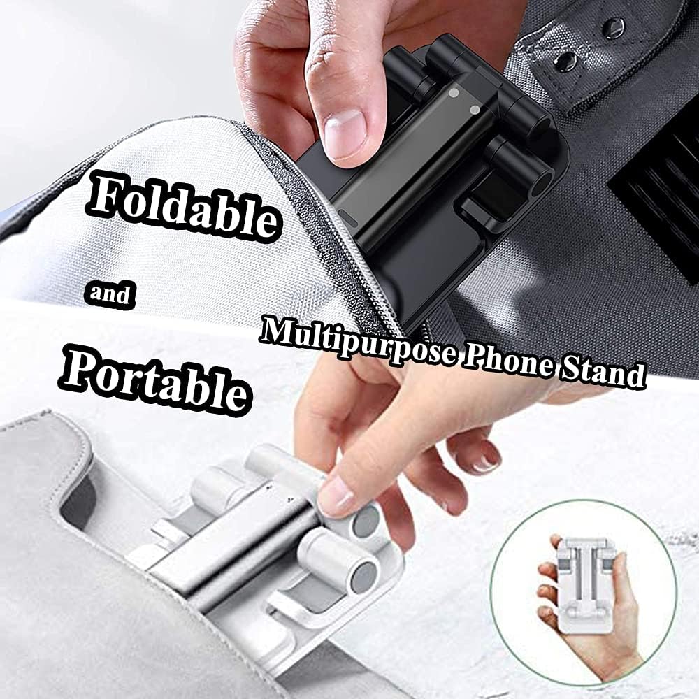 2 Pcs Cell Phone Stand for Desk Adjustable Desktop Phone Holder