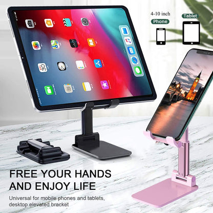 2 Pcs Cell Phone Stand for Desk Adjustable Desktop Phone Holder