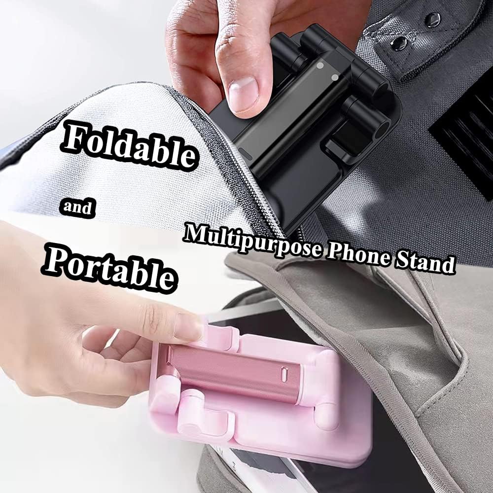 2 Pcs Cell Phone Stand for Desk Adjustable Desktop Phone Holder