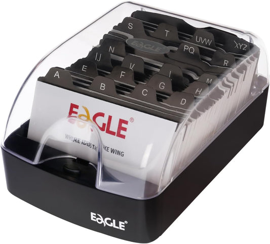 Business Card Box, Push-Button,Storage up to 350 Cards