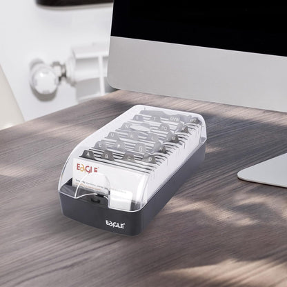 Business Card Box, Push-Button,Storage up to 350 Cards
