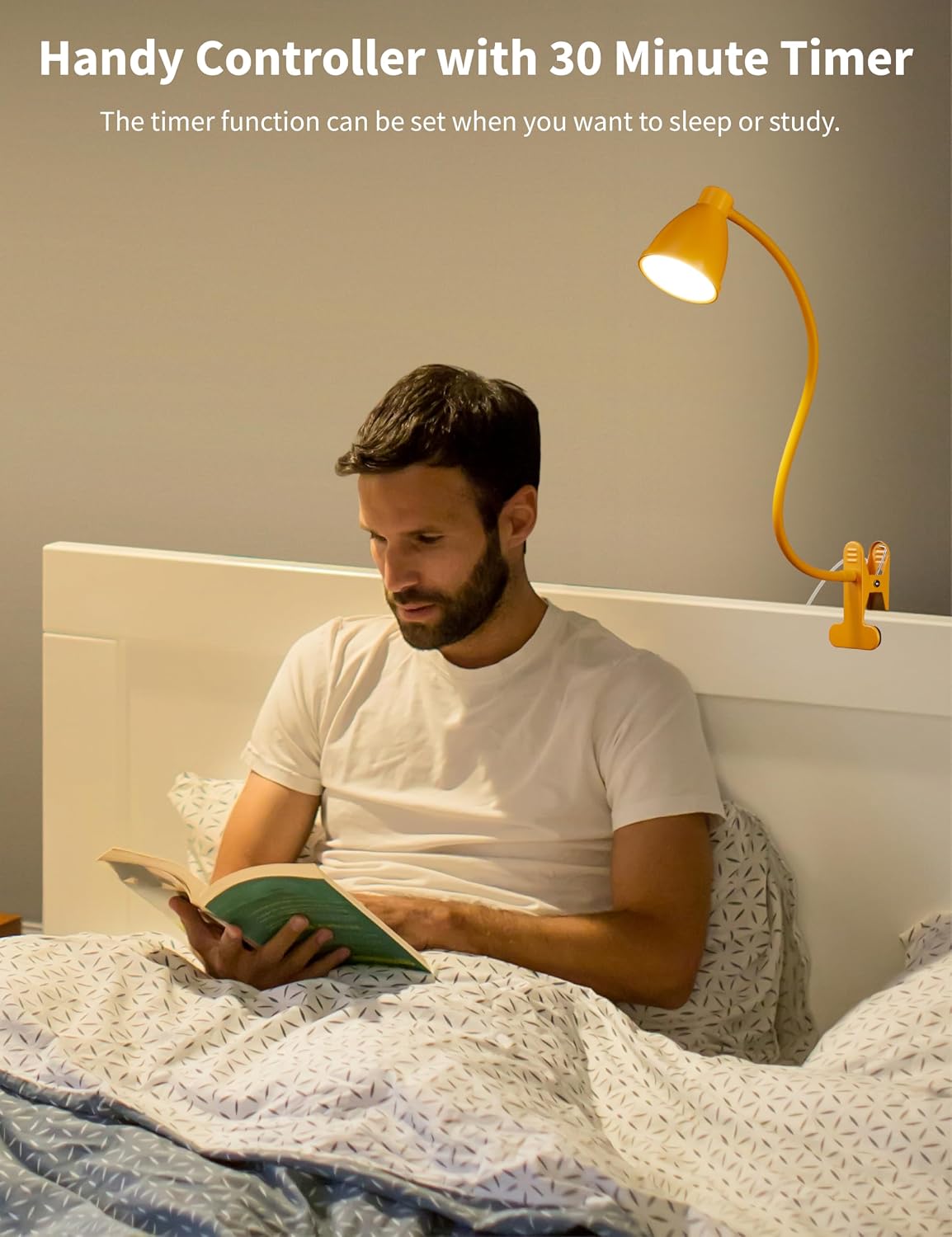 Desk Lamp 5 Color Modes 10 Brightness Dimmer Reading Light Black