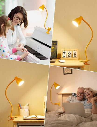 Desk Lamp 5 Color Modes 10 Brightness Dimmer Reading Light Black