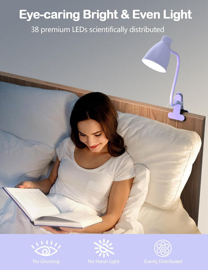 Desk Lamp 5 Color Modes 10 Brightness Dimmer Reading Light Black