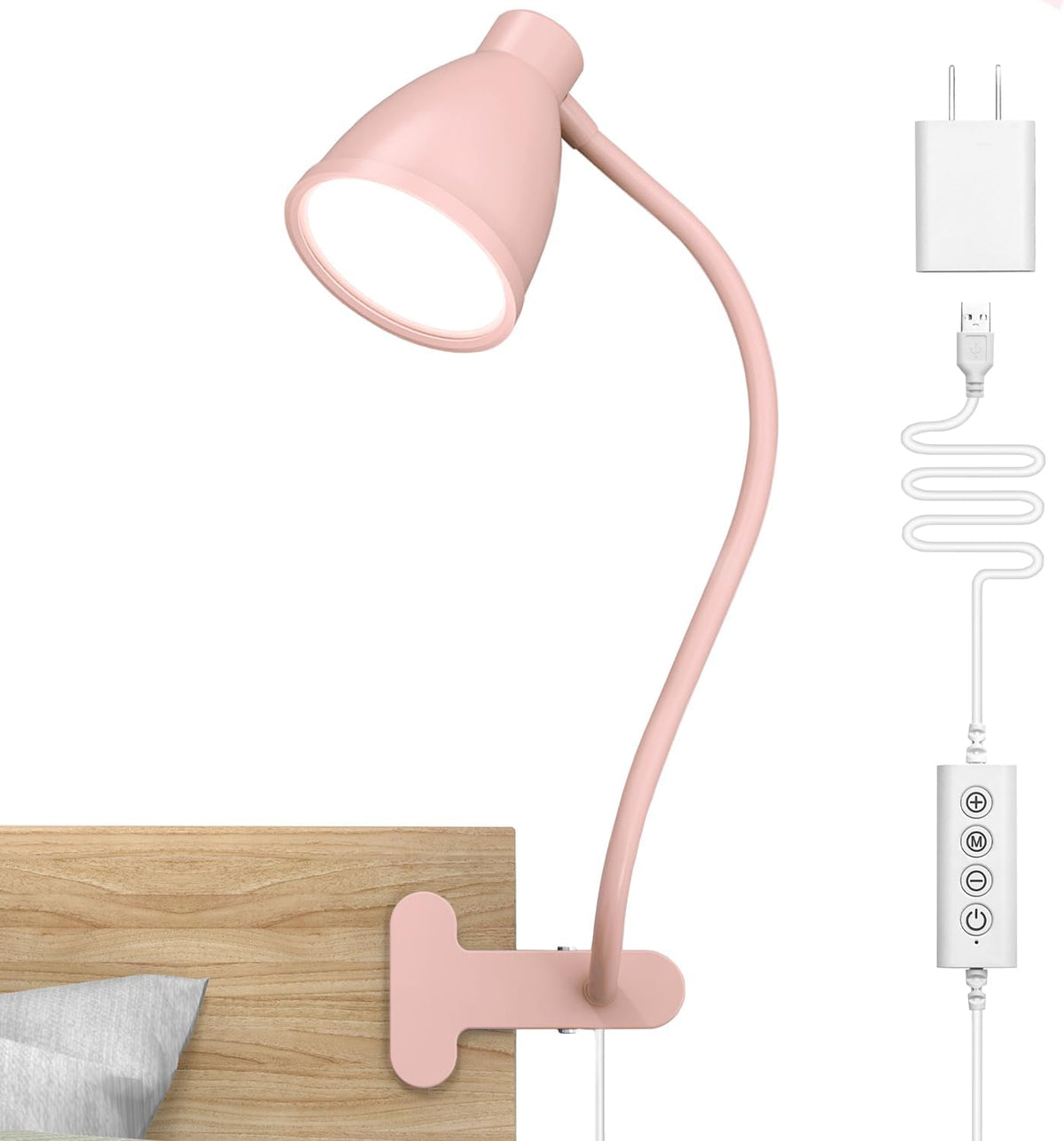 Desk Lamp 5 Color Modes 10 Brightness Dimmer Reading Light Black