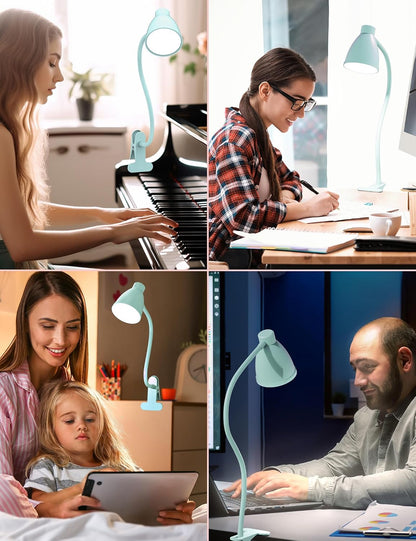 Desk Lamp 5 Color Modes 10 Brightness Dimmer Reading Light Black