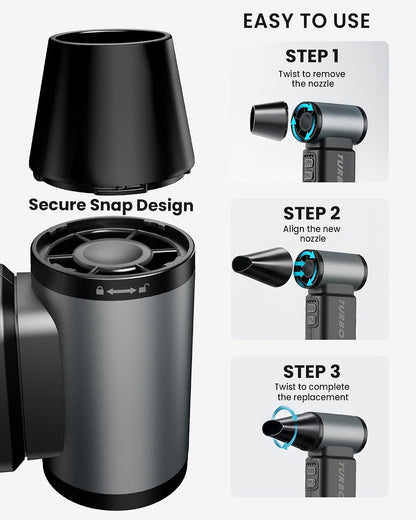 Compressed Air Duster, 110000RPM Super Power Cordless Air Duster