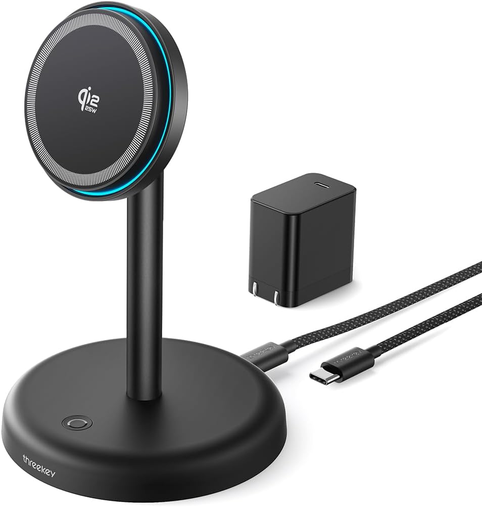 Magnetic Charging Stand Qi2 25W Fast Charging with Cooling Fan