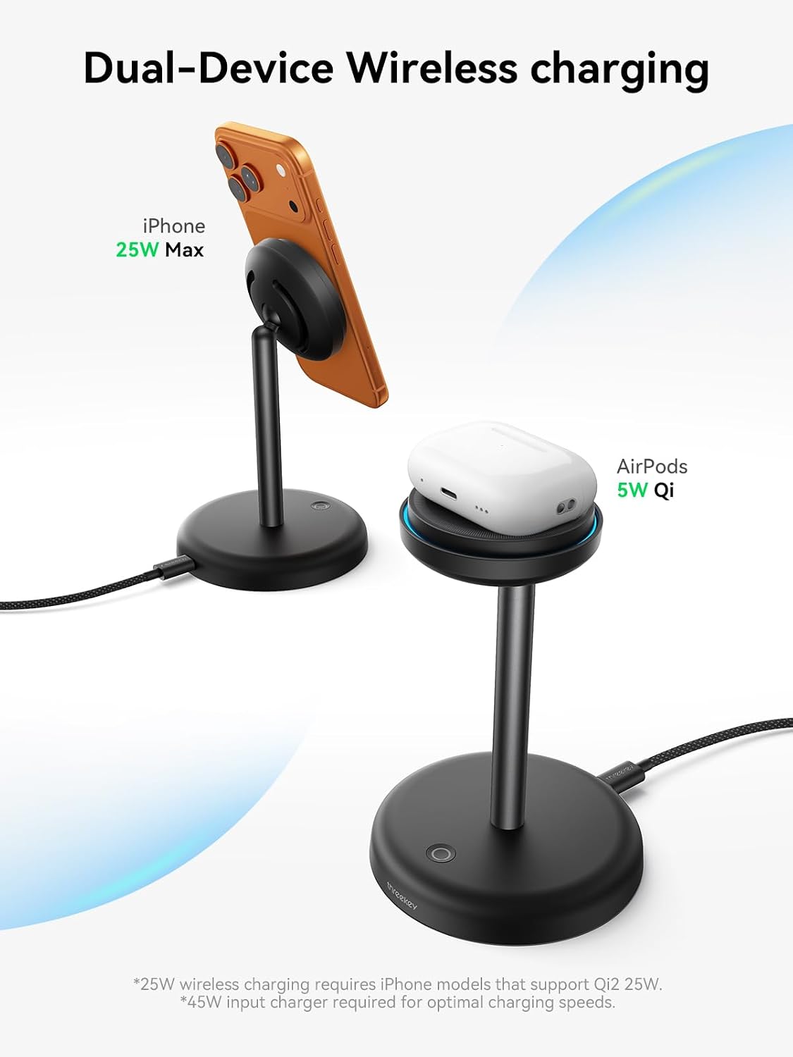 Magnetic Charging Stand Qi2 25W Fast Charging with Cooling Fan