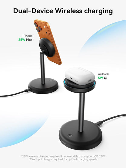 Magnetic Charging Stand Qi2 25W Fast Charging with Cooling Fan