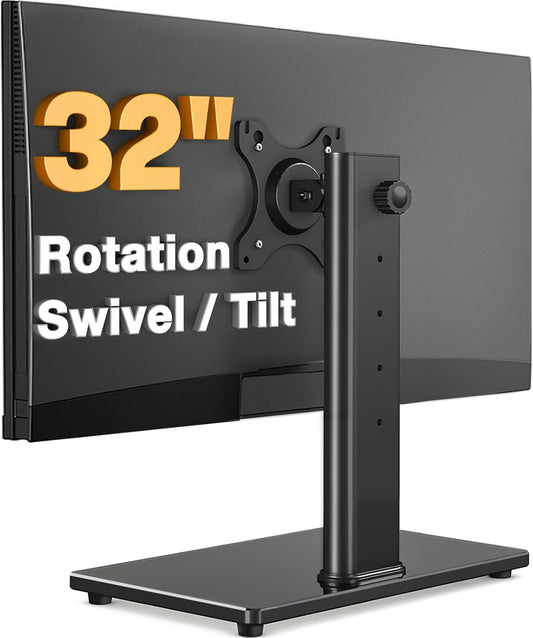 Single Monitor Stand VESA Mount for 13-32 Inch Screens
