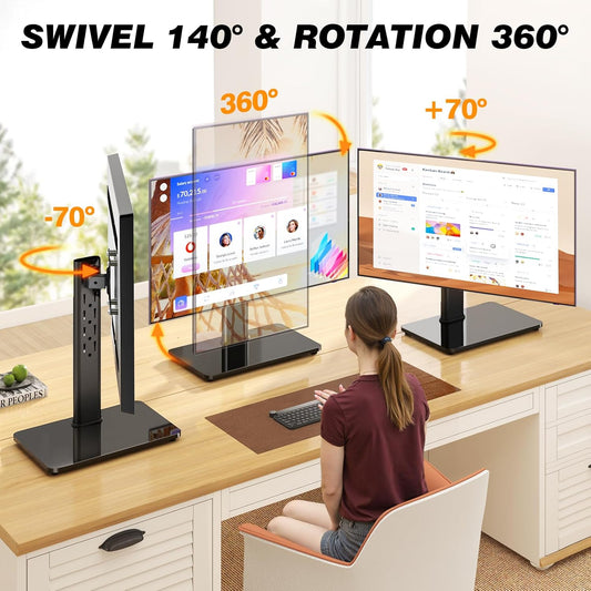 Single Monitor Stand VESA Mount for 13-32 Inch Screens