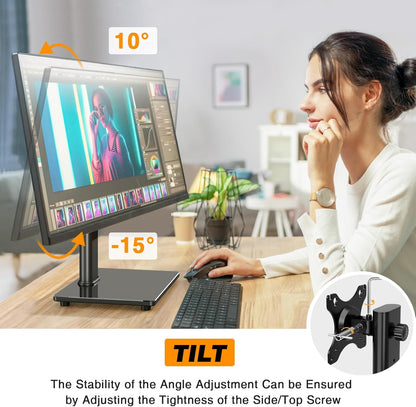 Single Monitor Stand VESA Mount for 13-32 Inch Screens