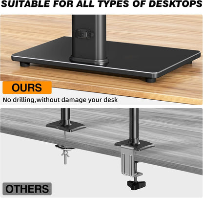 Single Monitor Stand VESA Mount for 13-32 Inch Screens