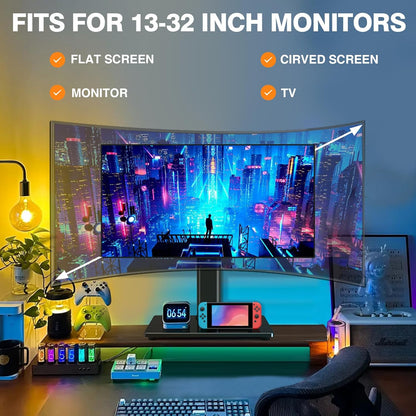 Single Monitor Stand VESA Mount for 13-32 Inch Screens