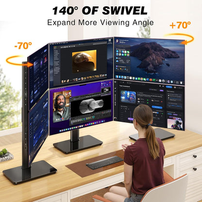 Single Monitor Stand VESA Mount for 13-32 Inch Screens