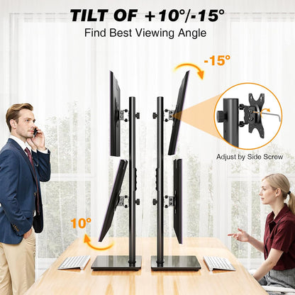 Single Monitor Stand VESA Mount for 13-32 Inch Screens
