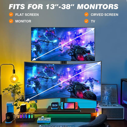 Single Monitor Stand VESA Mount for 13-32 Inch Screens