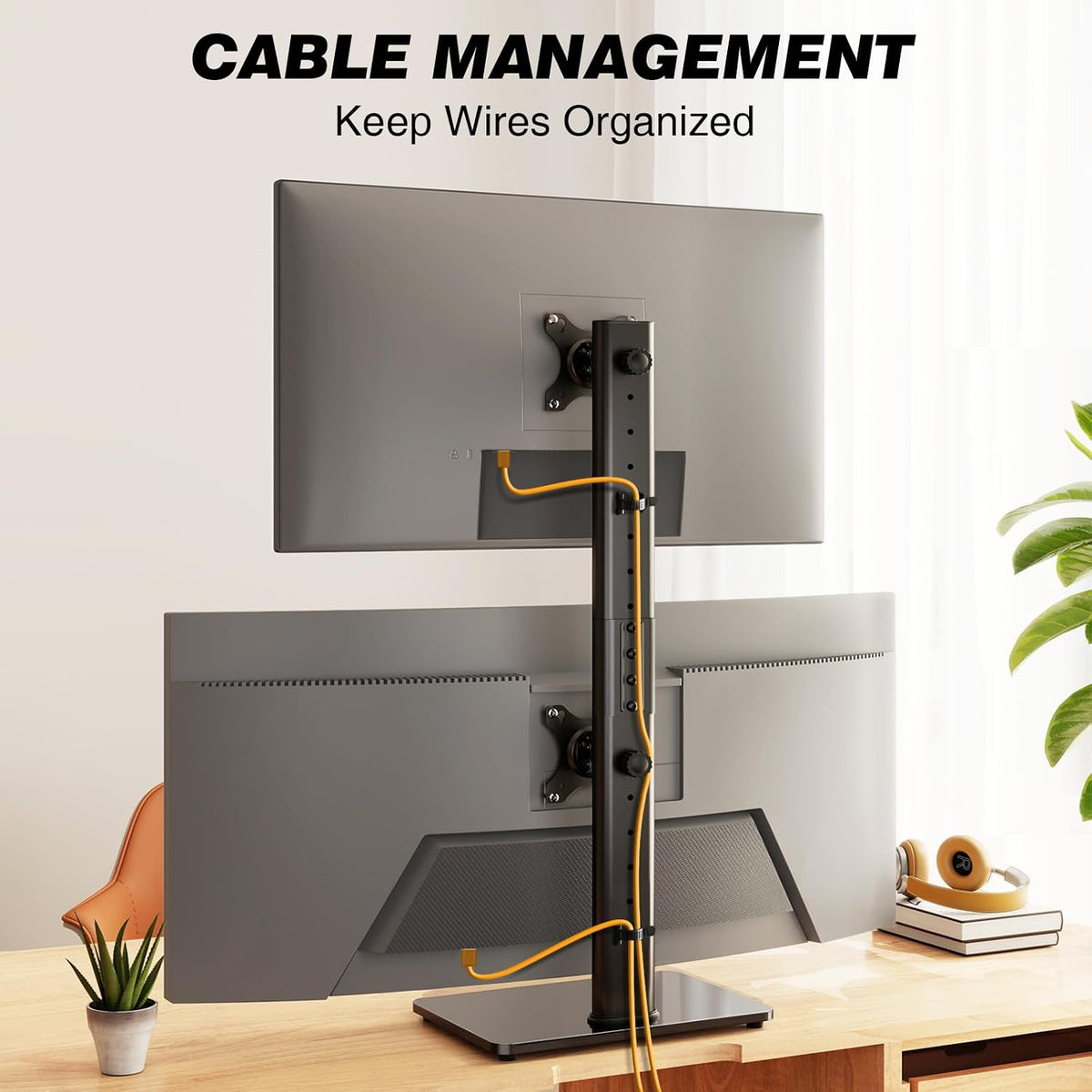 Single Monitor Stand VESA Mount for 13-32 Inch Screens