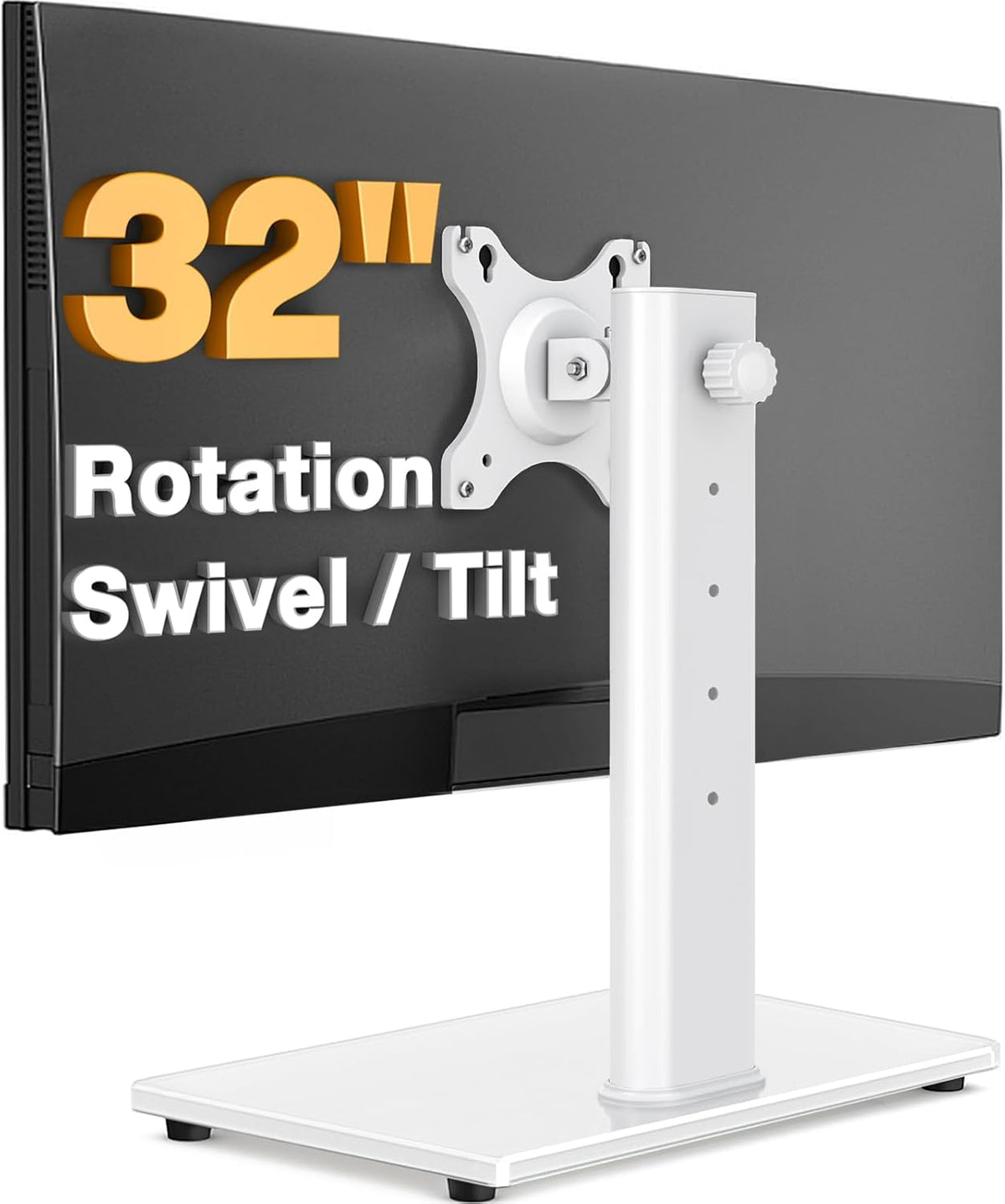 Single Monitor Stand VESA Mount for 13-32 Inch Screens