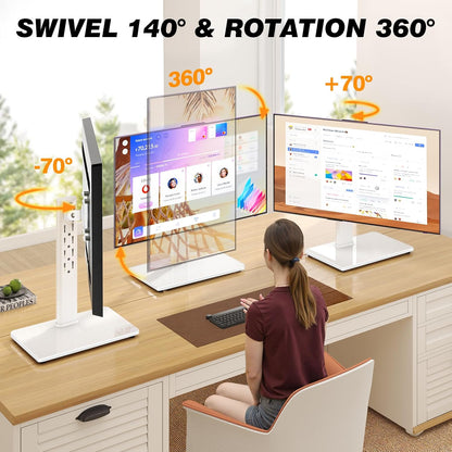 Single Monitor Stand VESA Mount for 13-32 Inch Screens